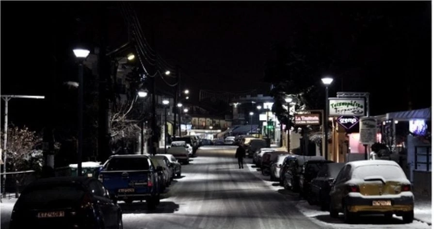Αποκλείστηκε η Ν. Μηχανιώνα Θεσσαλονίκης λόγω της σφοδρής χιονόπτωσης